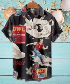 Women s Vintage 50s Bowling Hawaiian Shirt