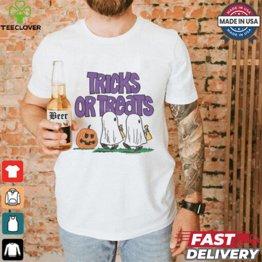 Women_s Peanuts Tricks Or Treats shirt