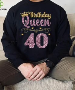 Womens 40th Queen Birthday 40 Years Forty T Shirt