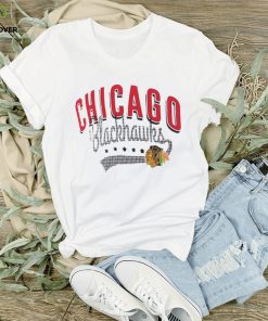 Women's Chicago Blackhawks G III 4Her by Carl Banks White Filigree Logo V Neck T Shirt 3 Women's Chicago Blackhawks G III 4Her by Carl Banks White Filigree Logo V Neck T Shirt