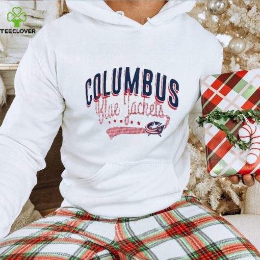 Women’s Columbus Blue Jackets G III 4Her by Carl Banks White Filigree Logo T Shirt