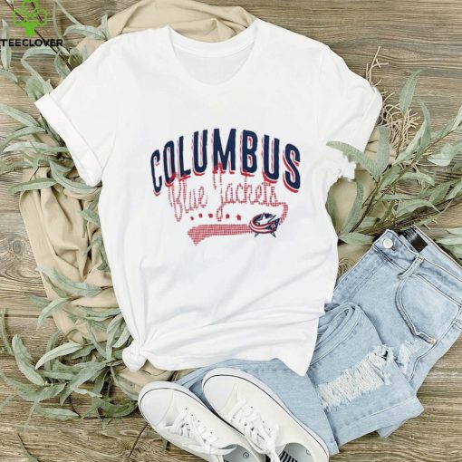 Women’s Columbus Blue Jackets G III 4Her by Carl Banks White Filigree Logo T Shirt