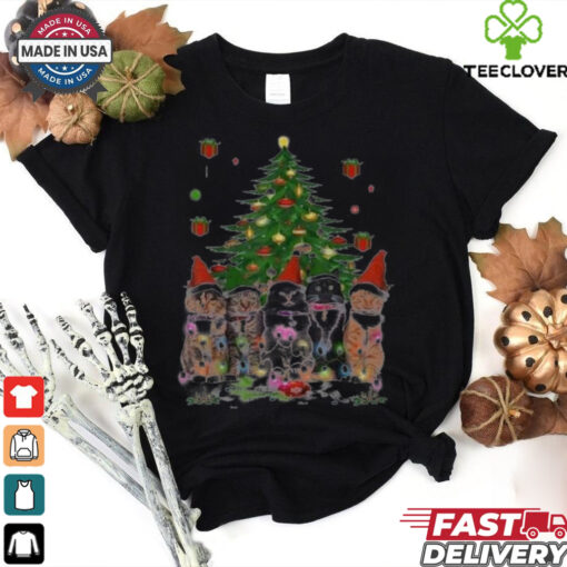 Women’s Cute Cat Merry Christmas Shirt