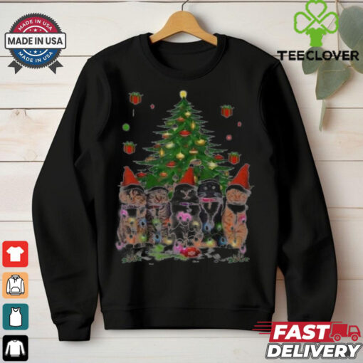 Women’s Cute Cat Merry Christmas Shirt