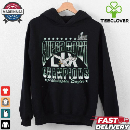 Women’s Fanatics Kelly Green Philadelphia Eagles Super Bowl LIX Champions Retro Logo V Neck T Shirt