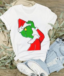 Women's Fashion Short Sleeve Ew People Grinch Print Funny Grinch Christmas T shirt