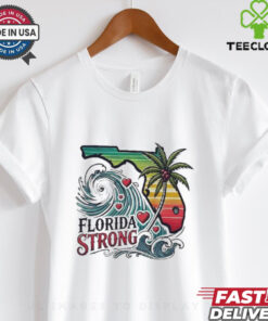 Womens Florida Strong Printed V Neck T Shirt