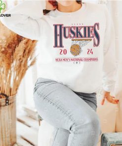 Women’s Gameday Couture White UConn Huskies 2024 NCAA Men’s Basketball National Champions Oversized T Shirt