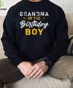 Womens Grandma of the Birthday Boy Party Bday Celebration T Shirt