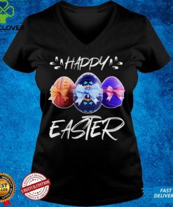 Womens Happy Easter Eggs With Cute Eggs For Women Kids Men V Neck T Shirt 2 Womens Happy Easter Eggs With Cute Eggs For Women Kids Men V Neck T Shirt