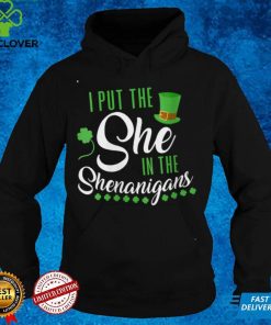 Womens I Put The She In Shenanigan St Patrick's Day Women V Neck T Shirt 3 Womens I Put The She In Shenanigan St Patrick's Day Women V Neck T Shirt