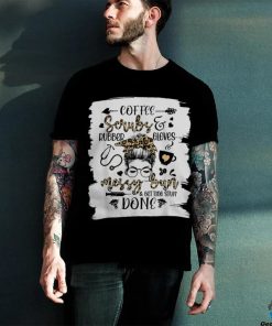 Womens Leopard Messy Bun Getting Stuff Done Funny Nurse Day Shirt