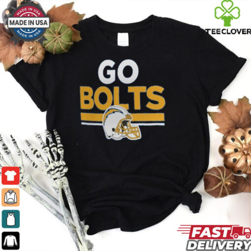 Women’s Los Angeles Chargers Powder Blue Hometown Collection Go Bolts T Shirt
