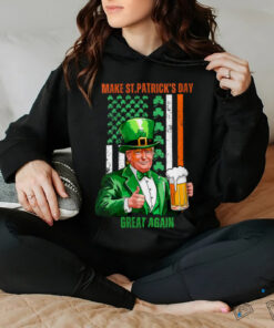 Womens Make St Patricks Day Great Again Funny Trump T Shirt