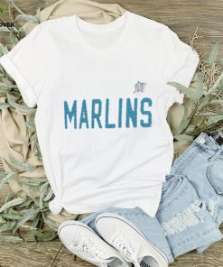 Women's G-III 4Her by Carl Banks White Miami Marlins City Graphic Fitted T-Shirt Size: Medium