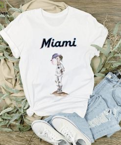 Women's Miami Marlins Tiny Turnip Bubble Sleeve Raglan T Shirt 2 Women's Miami Marlins Tiny Turnip Bubble Sleeve Raglan T Shirt
