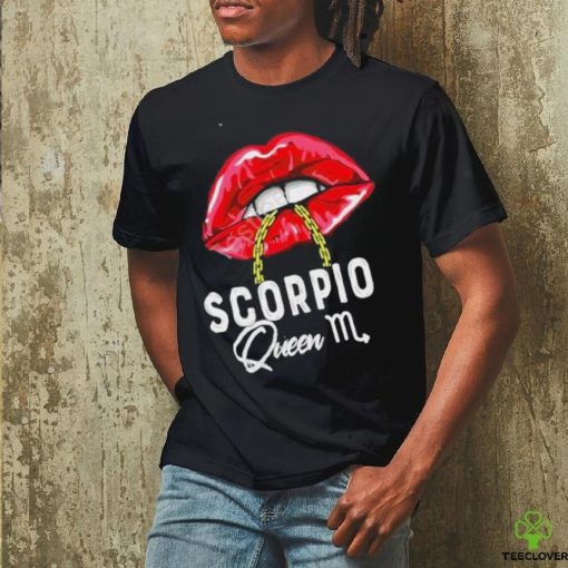Womens Pink Lips Scorpio Queen Shirt