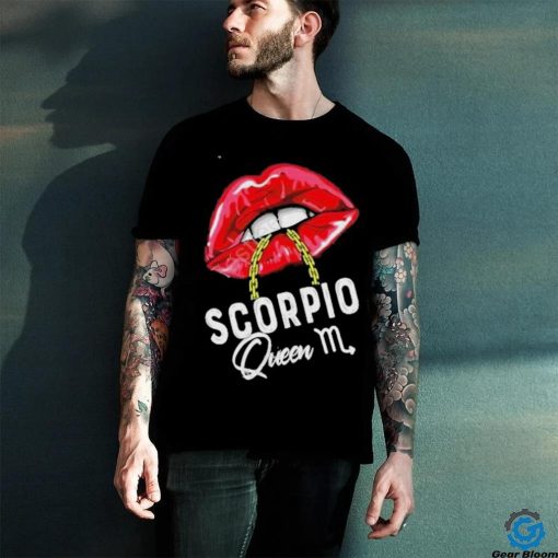 Womens Pink Lips Scorpio Queen Shirt