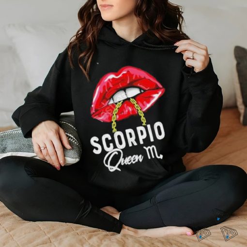 Womens Pink Lips Scorpio Queen Shirt