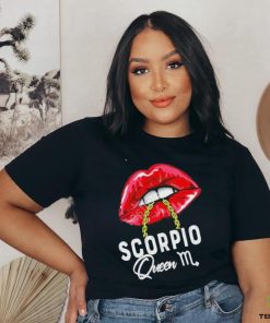 Womens Pink Lips Scorpio Queen Shirt