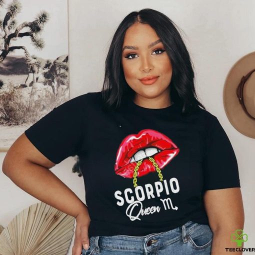 Womens Pink Lips Scorpio Queen Shirt