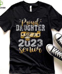 Womens Proud Daughter Of A 2023 Senior tee Class of 2023 Graduate V Neck T Shirt