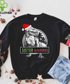 Womens Sistersaurus T shirt Dinosaur Christmas Pajamas T rex Family T Shirt