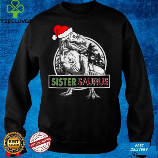 Womens Sistersaurus T hoodie, sweater, longsleeve, shirt v-neck, t-shirt Dinosaur Christmas Pajamas T rex Family T Shirt