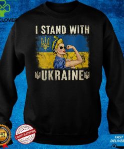Womens Support Ukraine Strong Women Girls I Stand With Ukraine V Neck T Shirt