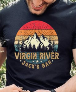 Womens Vintage Virgin River Jack's Bar V Neck T Shirt