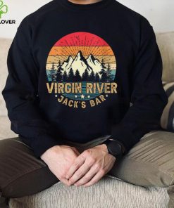 Womens Vintage Virgin River Jack's Bar V Neck T Shirt