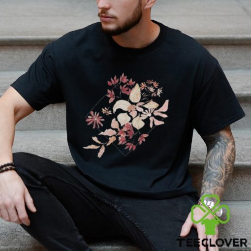 Women’s Watercolor Plants And Flowers Short Sleeve Tee Florals Casual T Shirt Hand Drawn Botanical Shirt Plus Size Clothing Plant Lover Hoodie Classic