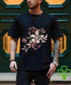 Women’s Watercolor Plants And Flowers Short Sleeve Tee Florals Casual T Shirt Hand Drawn Botanical Shirt Plus Size Clothing Plant Lover Hoodie Classic