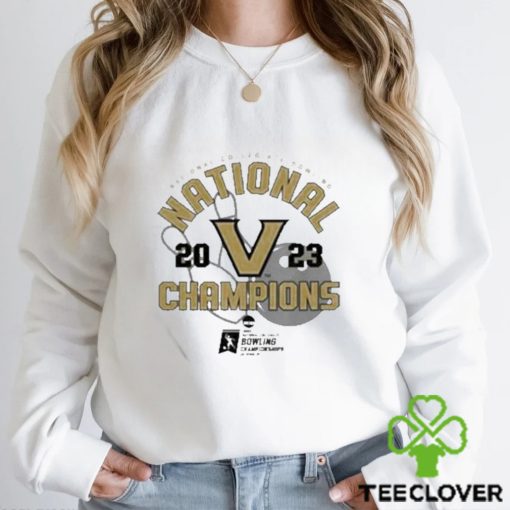 Women’s bowling vanderbilt commodores 2023 national college bowling champions t shirt
