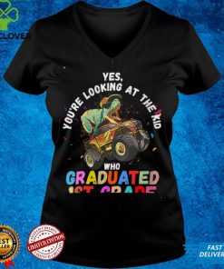 Womens you're graduated 1st grade 1st grade graduation V Neck T Shirt