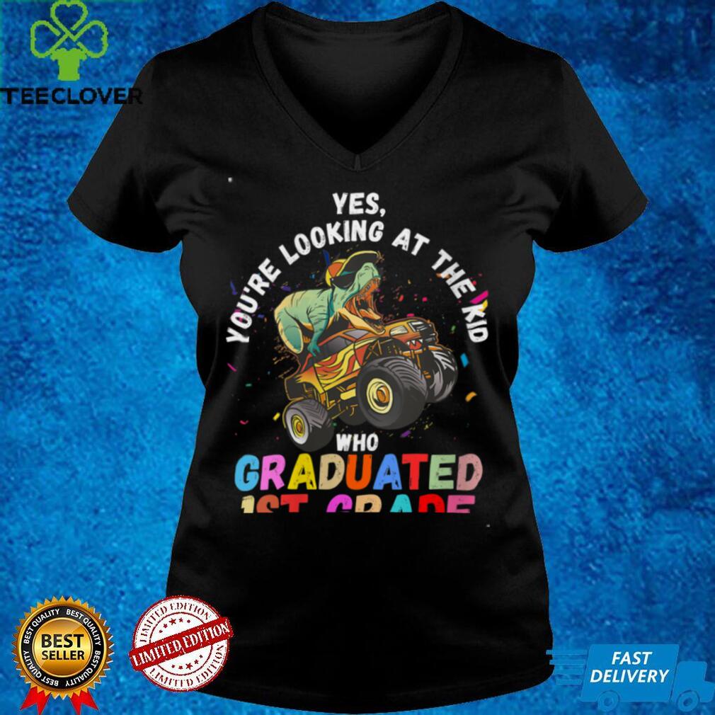 Womens you're graduated 1st grade 1st grade graduation V Neck T Shirt