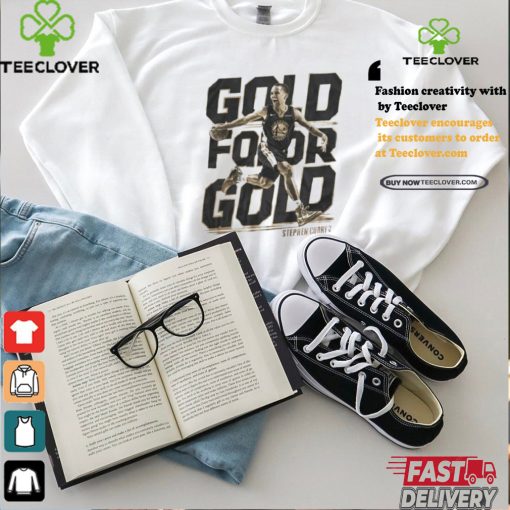 Wonderful Gold For Gold Stephen Curry Shirt