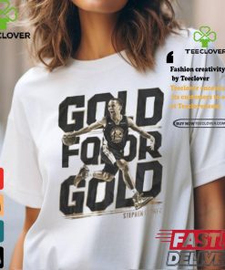 Wonderful Gold For Gold Stephen Curry Shirt