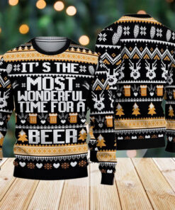 Wonderful Time Beer Ugly Christmas Sweater, Wonderful Time Beer Xmas Sweatshirt