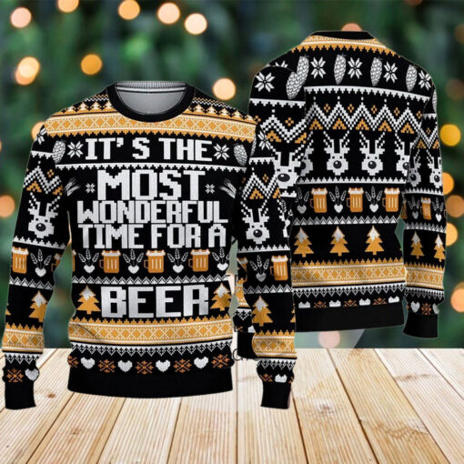 Wonderful Time Beer Ugly Christmas Sweater, Wonderful Time Beer Xmas Sweatshirt