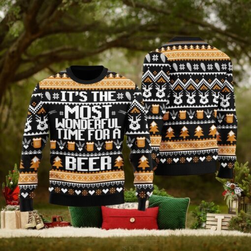 Wonderful Time Beer Ugly Christmas Sweater, Wonderful Time Beer Xmas Sweatshirt