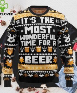 Wonderful Time For A Beer Ugly Christmas Sweater, Xmas Sweatshirt