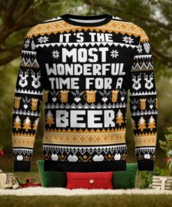 Wonderful Time For A Beer Ugly Christmas Sweater
