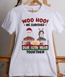 Woo Hoo We Survived Christmas Gift For Couples Personalized T Shirt
