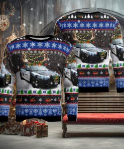 Woodridge Police Department Christmas AOP Ugly Sweater Holiday Sweater For Men And Women