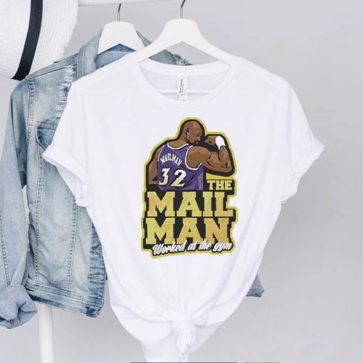 Worked At The Gym The Mailman Men Karl Malone Shirt