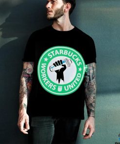 Workers united Starbucks logo parody shirt