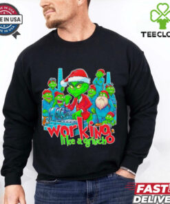 Working Like A Grinch Christmas Mechanic shirt