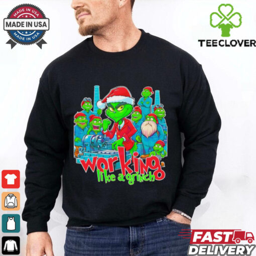 Working Like A Grinch Christmas Mechanic shirt