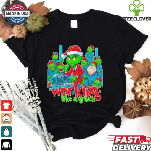 Working Like A Grinch Christmas Mechanic shirt